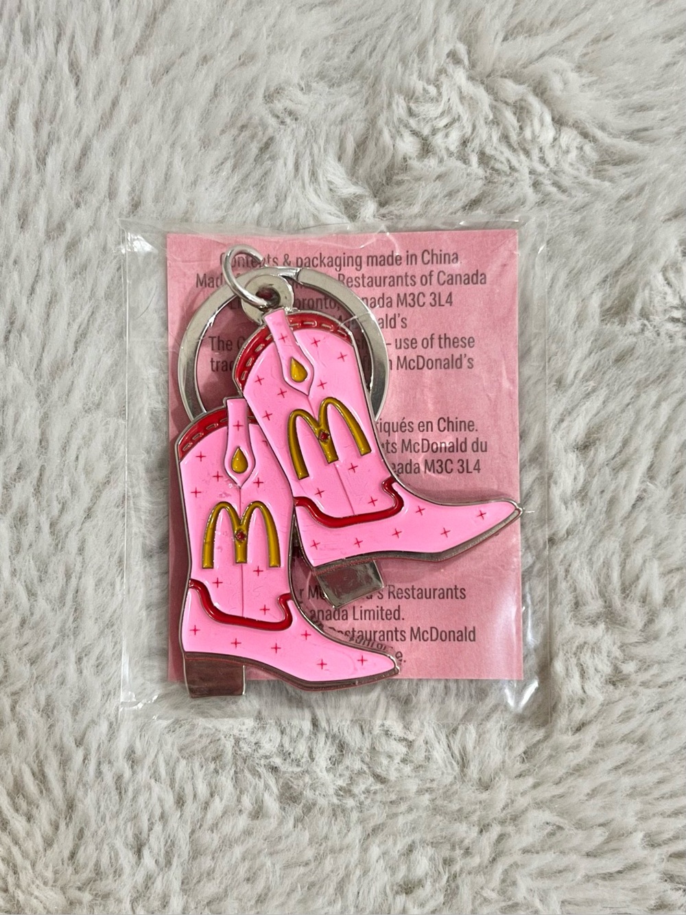 Collectible Shania Twain x McDonald's Collab Cowboy Boots Keychain